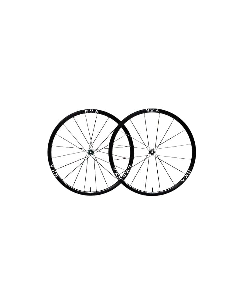 No6 Wheelset 28-28 / 30-30 / 42-48 / 52-58 / 58-65 (Shimano / XDR Freehub) (Black / White Decal) 1 No6 2828 Superlight Climb 1 DeNoiseAI standard
