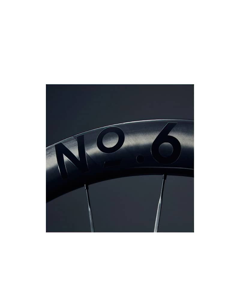 No6 Wheelset 28-28 / 30-30 / 42-48 / 52-58 / 58-65 (Shimano / XDR Freehub) (Black / White Decal) 3 No6 Wheelset 45 50 5